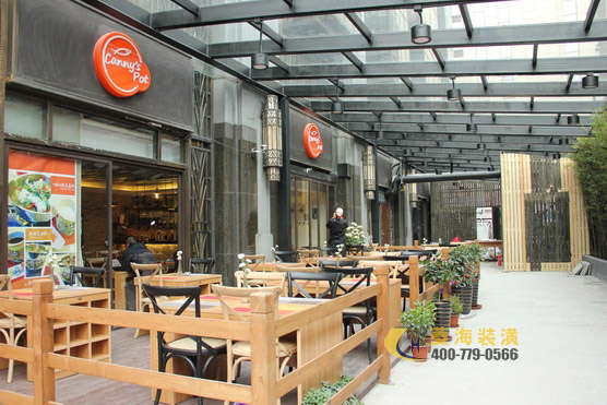 火鍋店露天設計效果圖