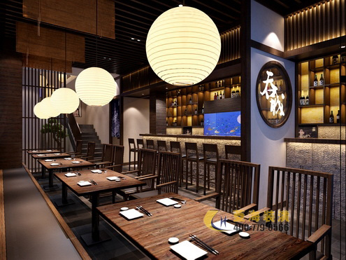 日本料理店設(shè)計效果圖