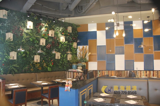 西餐廳植物墻設(shè)計(jì)