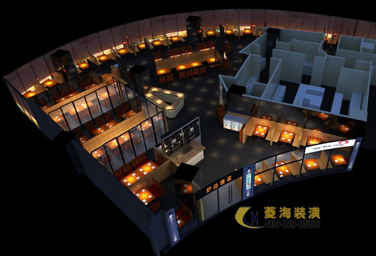 韓國料理店裝飾設(shè)計(jì)效果圖