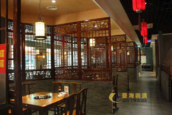 火鍋店卡座設計裝修效果圖