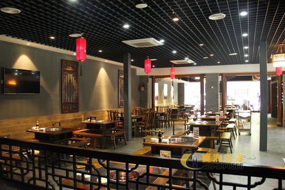 火鍋店卡座設計