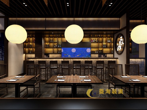 日本料理店吧臺設(shè)計裝修