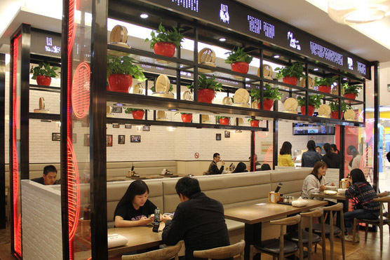 快餐廳沙發(fā)卡座設(shè)計裝修